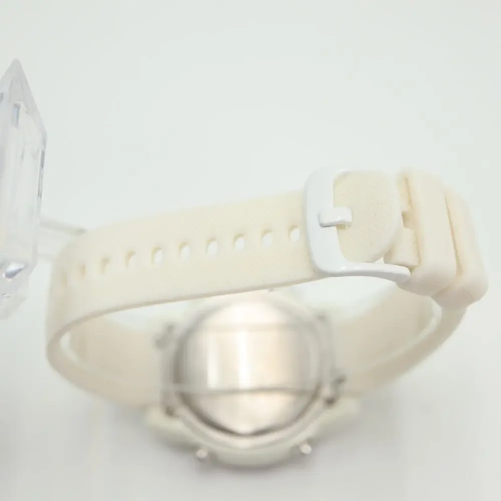 Relic by Fossil White Digital Watch 42mm Alarm Chrono Silicone w New Battery